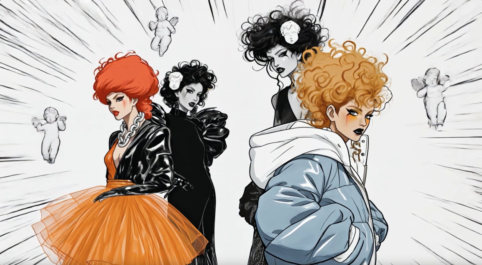Cherub Disco — manga memory, the Manga Machine transformation by Miss AL Simpson