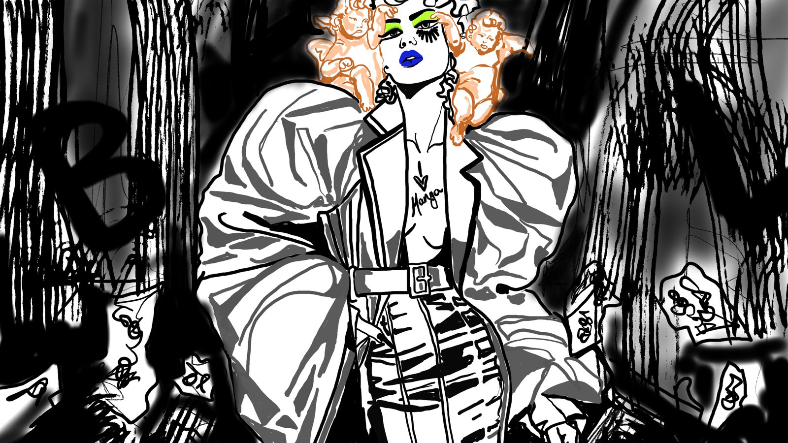 Glamour Manga — manga memory, the Manga Machine transformation by Miss AL Simpson