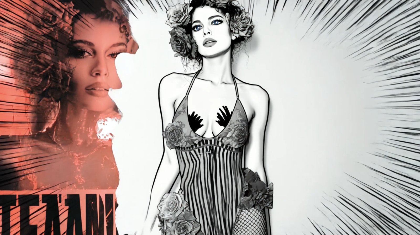 Madame of the Porcelain — manga memory, the Manga Machine transformation by Miss AL Simpson