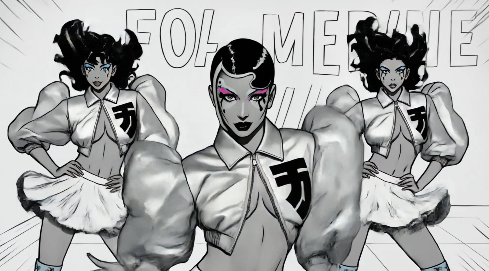 Manga Disco Chicks — manga memory, the Manga Machine transformation by Miss AL Simpson