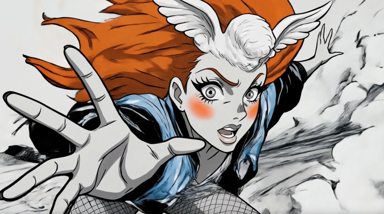 Manga Pop Art — manga memory, the Manga Machine transformation by Miss AL Simpson