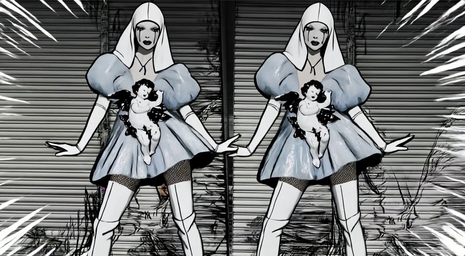 Manga Twins — manga memory, the Manga Machine transformation by Miss AL Simpson