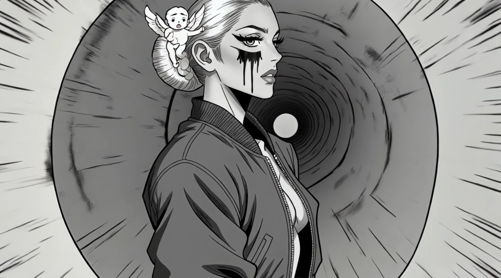 Pink Petal Bomber — manga memory, the Manga Machine transformation by Miss AL Simpson