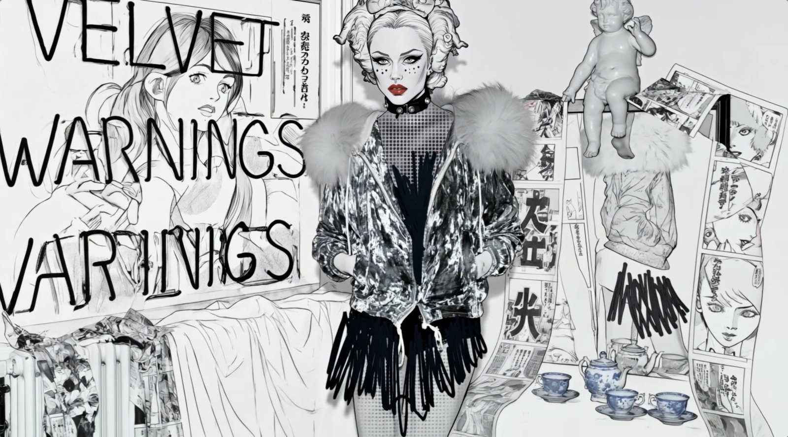 Punk Manga — manga memory, the Manga Machine transformation by Miss AL Simpson