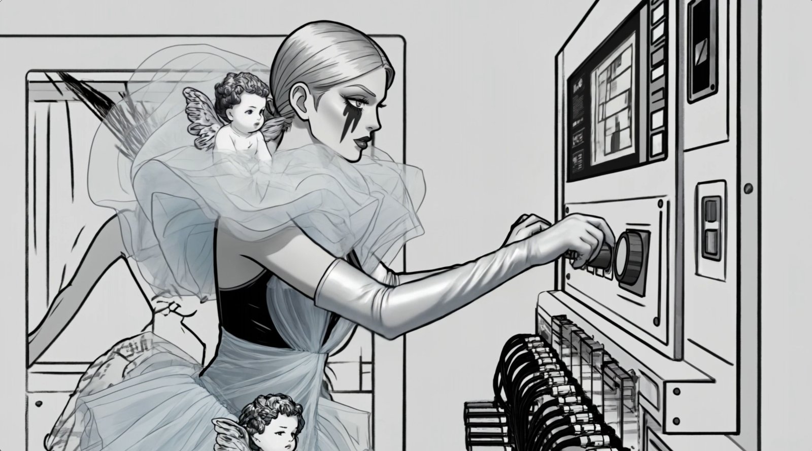 The Machine Pixie — manga memory, the Manga Machine transformation by Miss AL Simpson