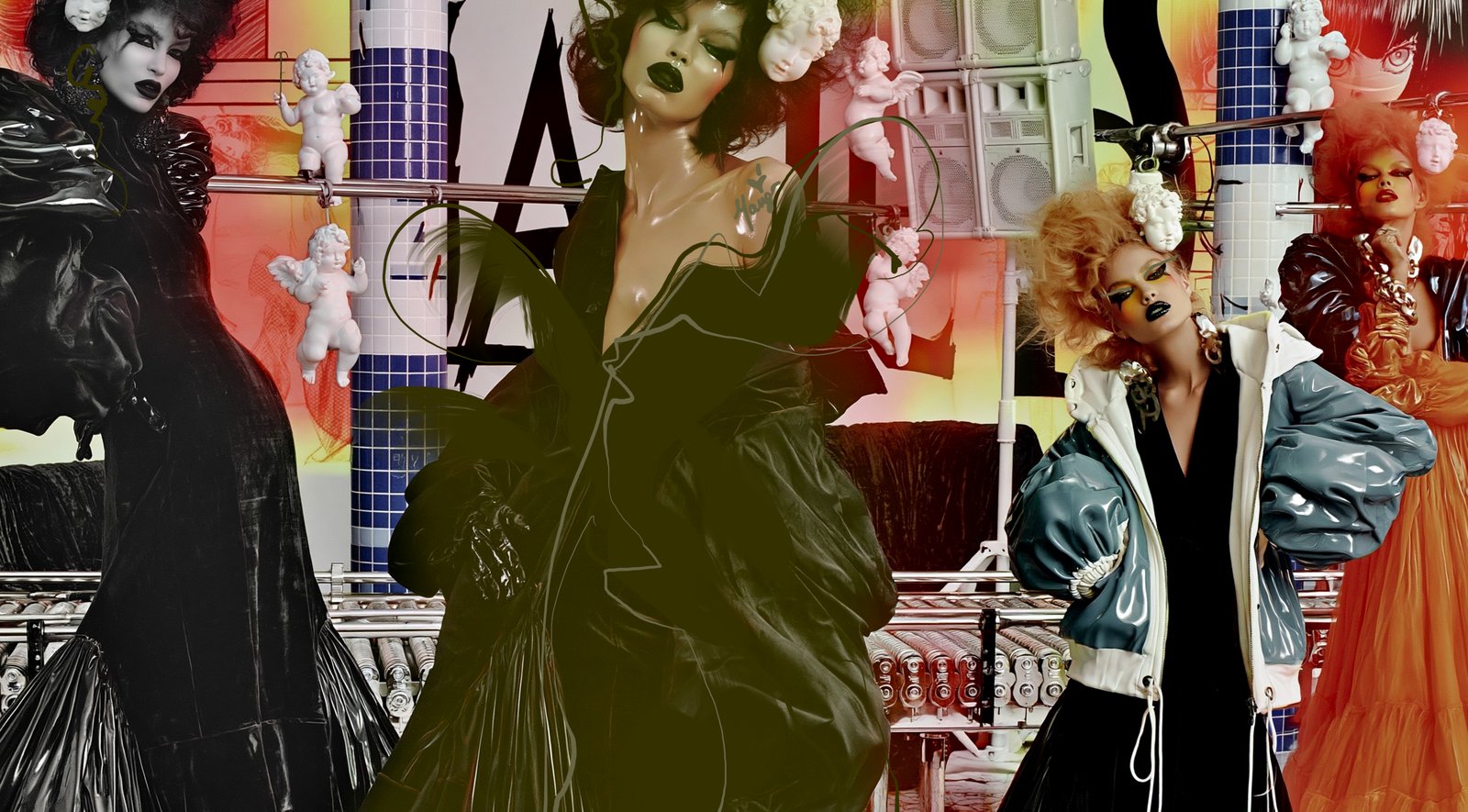 Cherub Disco — Porcelain Android by Miss AL Simpson, museum-quality giclée print on Hahnemühle Photo Rag
