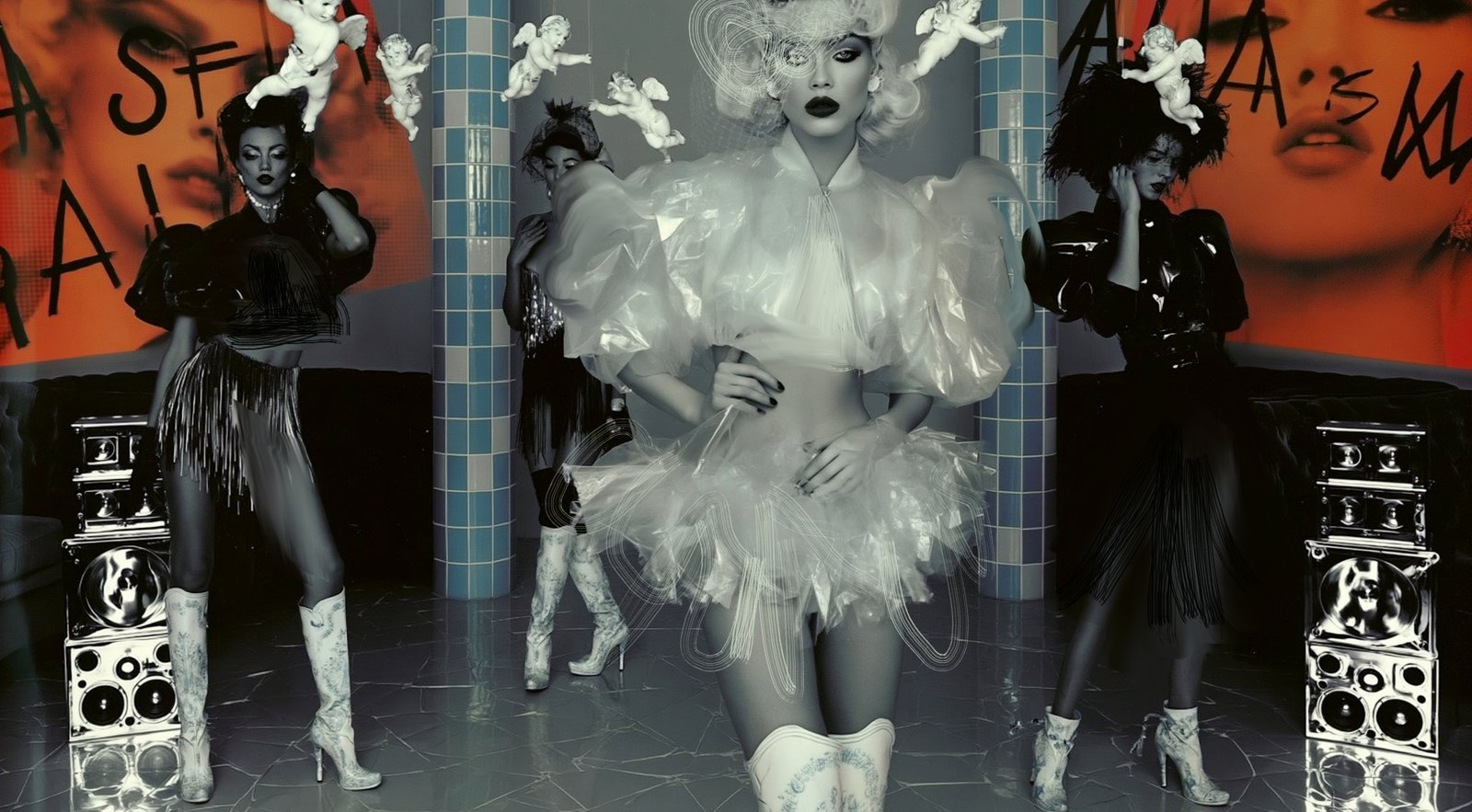 Tulle Girlie — Porcelain Android by Miss AL Simpson, museum-quality giclée print on Hahnemühle Photo Rag